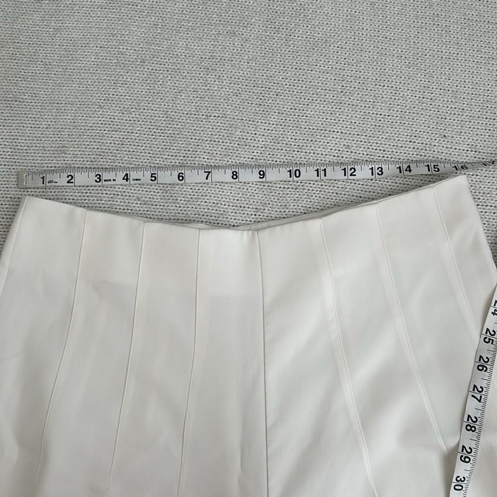Maeve by Anthropologie Clean Crop Wide Leg Trouser Pants White Size 14 - Picture 3 of 8